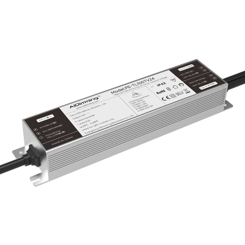 100W 定電圧トライアック調光可能 LED ドライバー