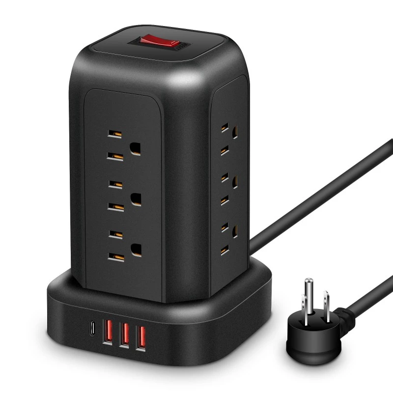 12 コンセント延長コード米国電源タップ