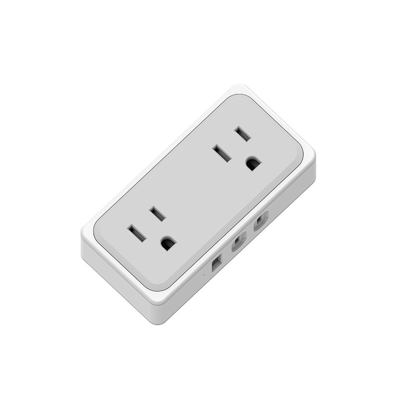 2つのコンセントUSウォールパワーストリップ