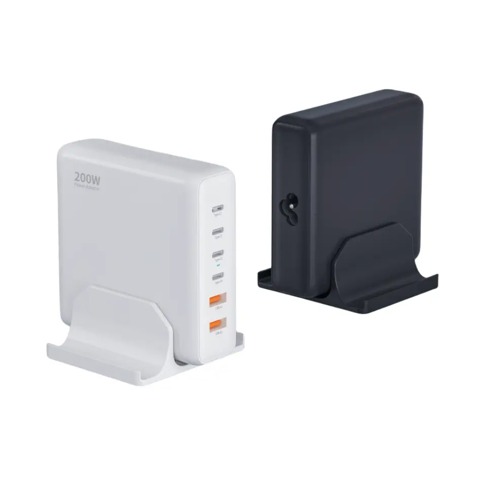 6 Type C ポートを備えた 200W デスクトップ PD 充電器