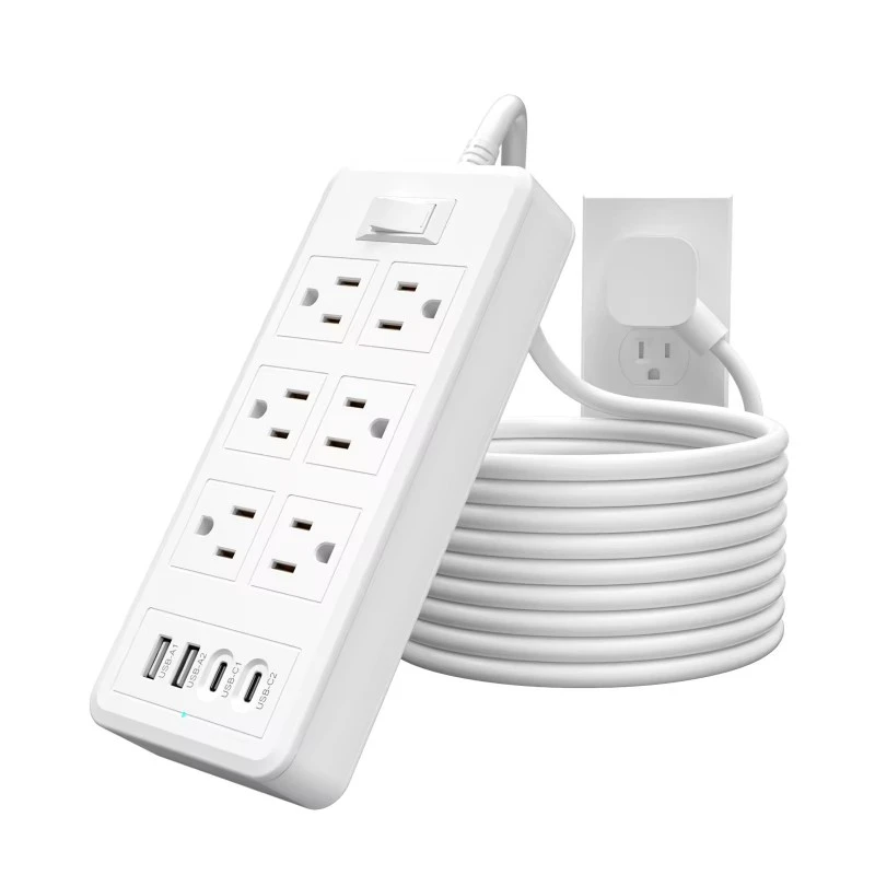 コンセント 6 個 USB ポート 4 個 US 電源タップ