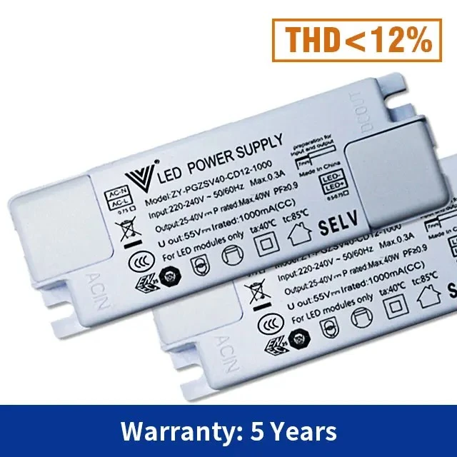 DC25V-80V 300MA 500MA 定電流 LED ドライバー